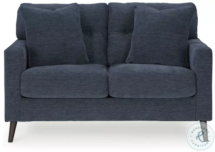 Bixler Navy Loveseat