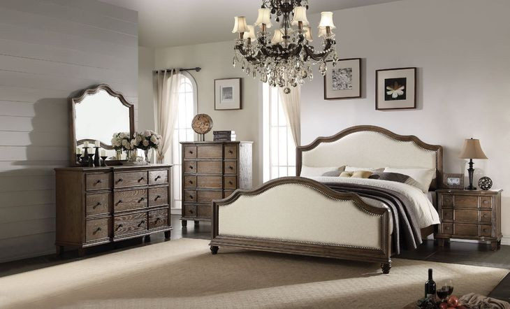 Baudouin Weathered Oak 9 Drawer Dresser