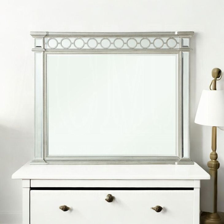 Varian Silver Rectangular Dresser Mirror