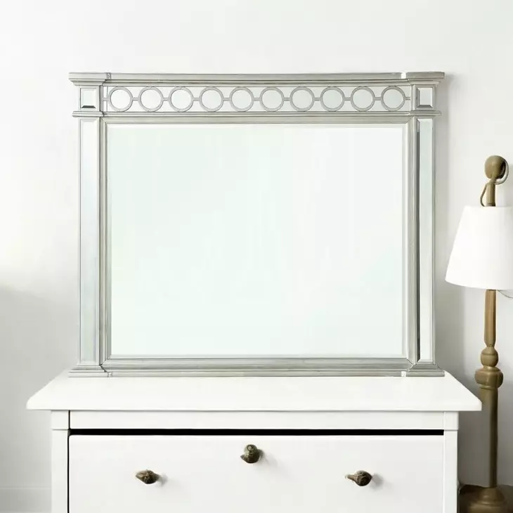 Varian Silver Rectangular Dresser Mirror
