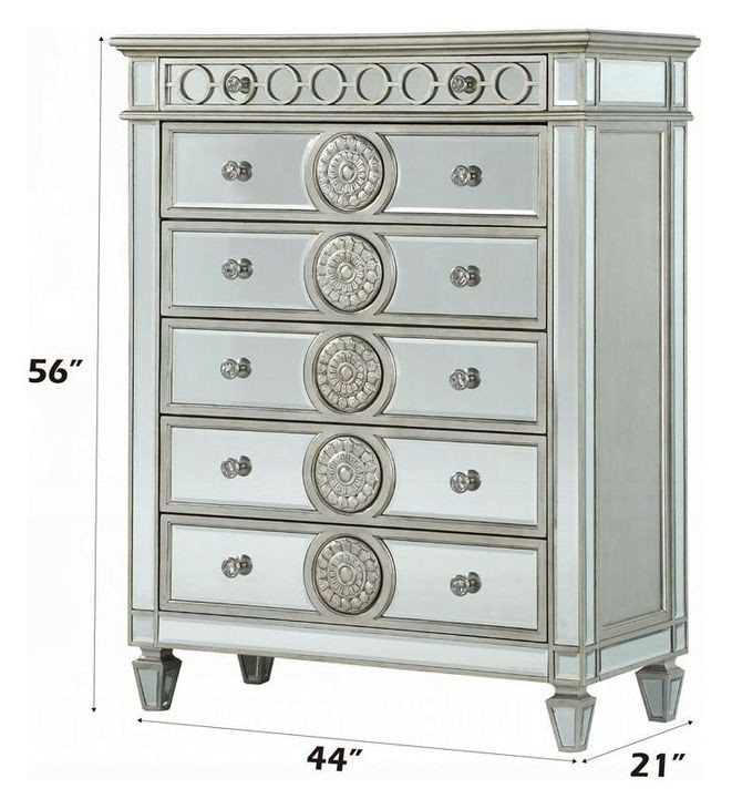Varian Silver 6 Drawer Chest