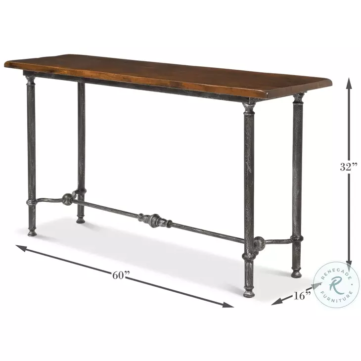 Layton Natural Gray Lodge Console Table