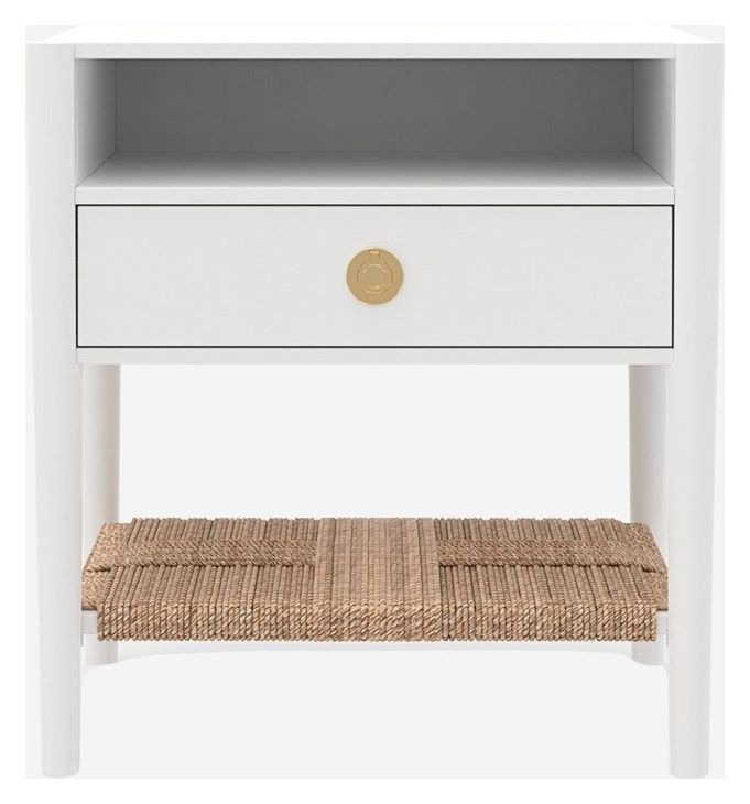 Cleo Coconut Milk 1 Drawer Nightstand