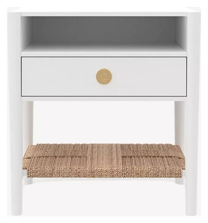 Cleo Coconut Milk 1 Drawer Nightstand