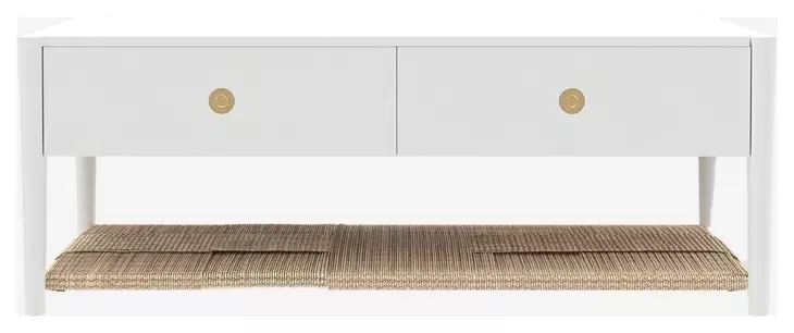 Cleo White Rectangular Occassional Table Set