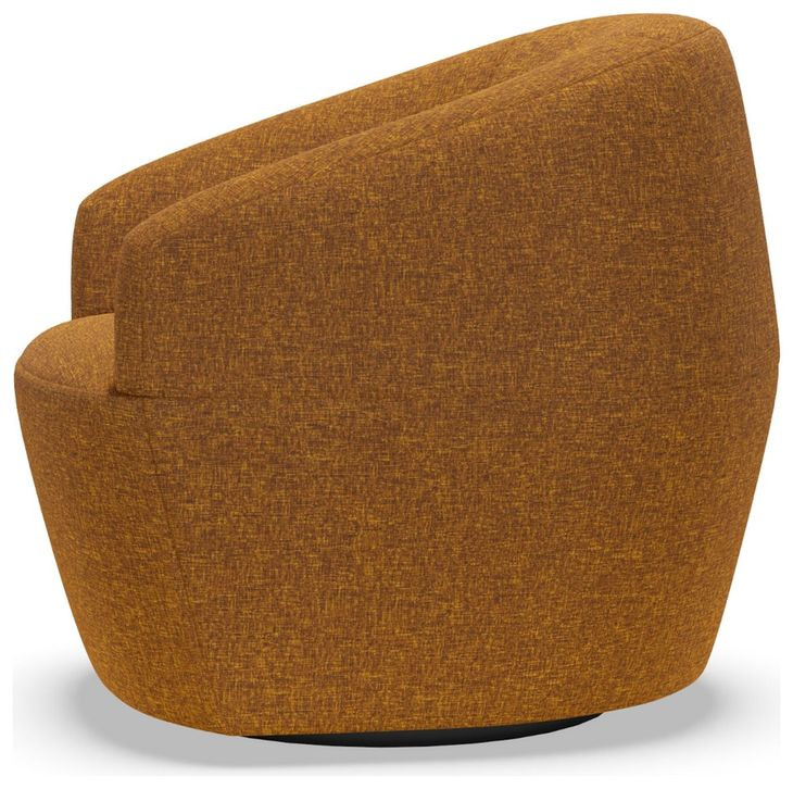 Natalie Rust Upholstered Swivel Chair