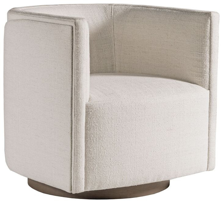Ingrid Ivory Upholstered Swivel Chair