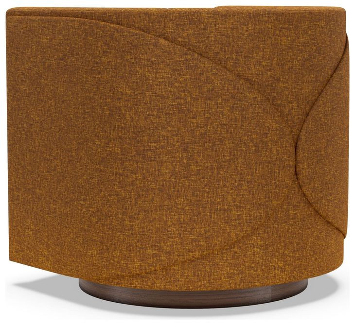 Ingrid Orange Upholstered Swivel Chair