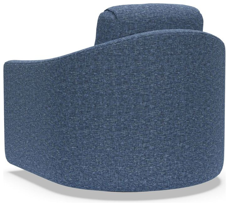 Liz Blue Upholstered Swivel Chair