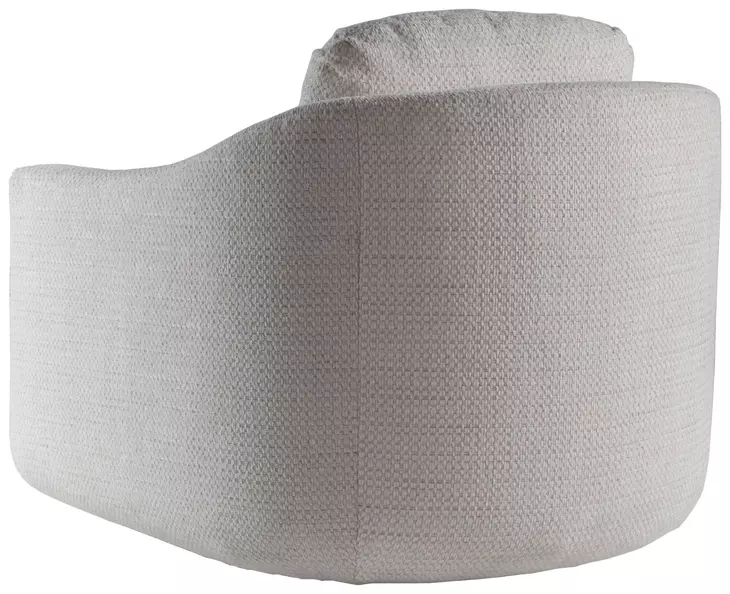 Liz Ivory Upholstered Swivel Chair