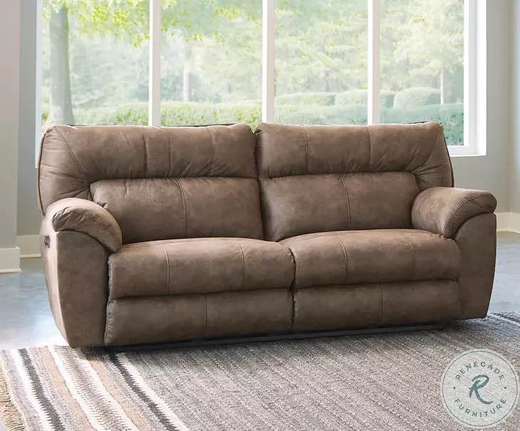 Hollins Coffee Power Reclining 90" Sofa