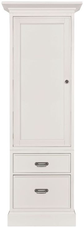 Structures White 1 Door Display Cabinet with Storage