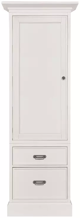 Structures White 1 Door Display Cabinet with Storage