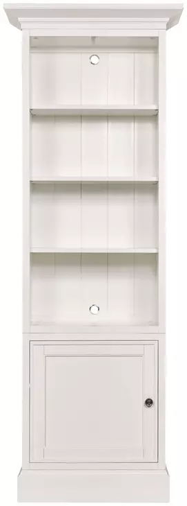 Structures White Display Bookcase with 4 Shelves