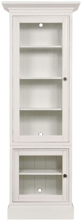 Structures White 2 Door Single Display Cabinet