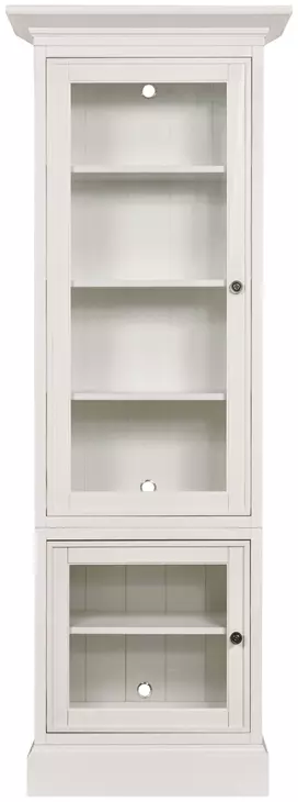Structures White 2 Door Single Display Cabinet