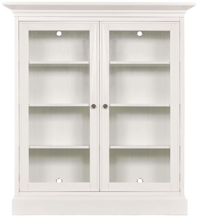 Structures White 2 Door Double Display Cabinet