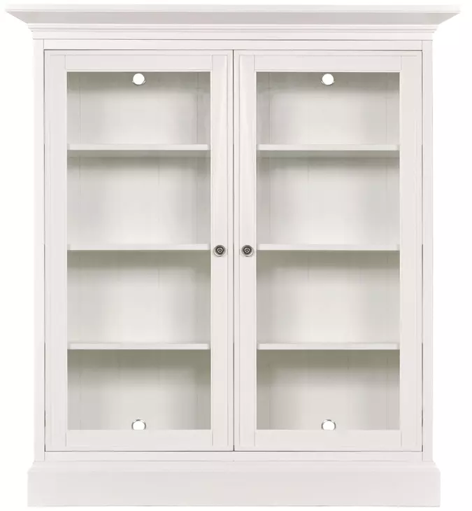 Structures White 2 Door Double Display Cabinet