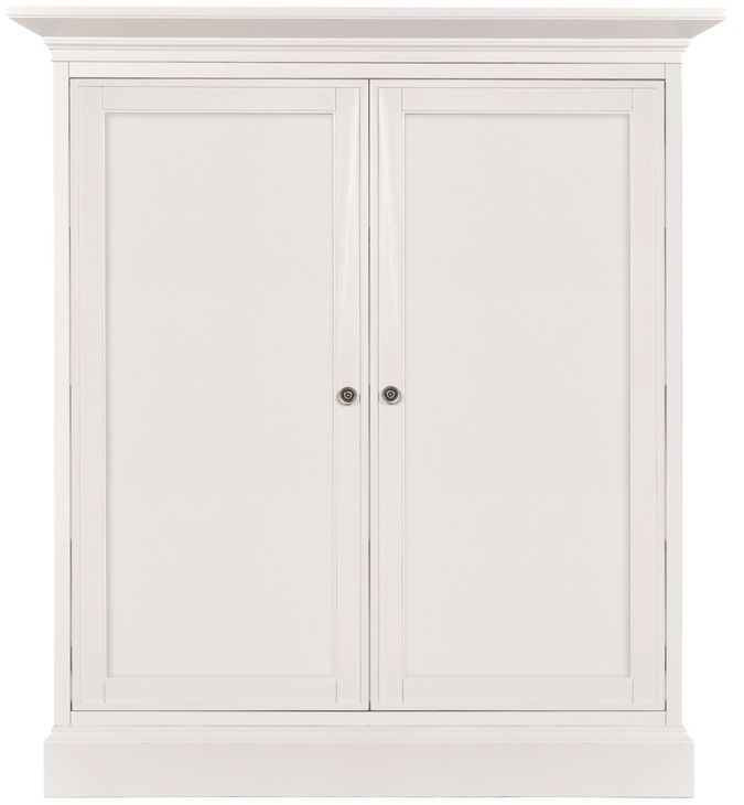 Structures White 2 Door Double Display Cabinet