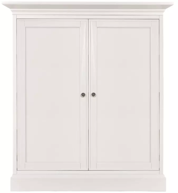 Structures White 2 Door Double Display Cabinet