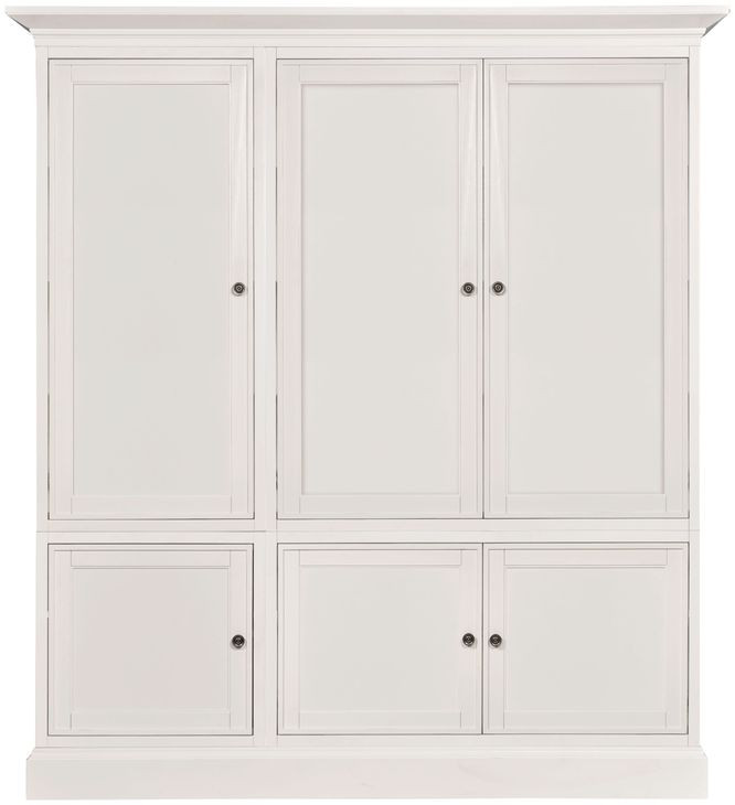 Structures White 81" Display Cabinet with 6 Doors