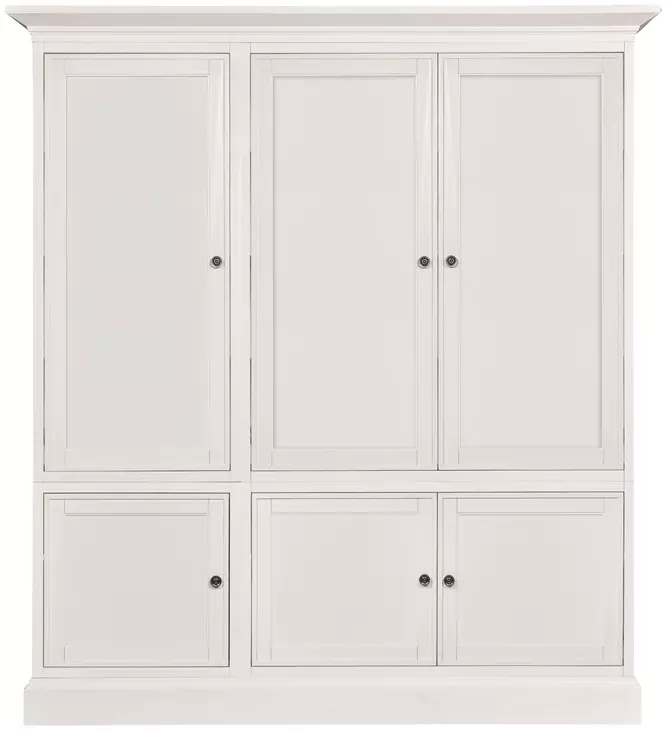 Structures White 81" Display Cabinet with 6 Doors