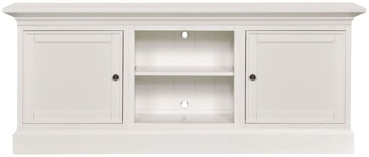 Structures White 81" Entertainment Console with 2 Doors