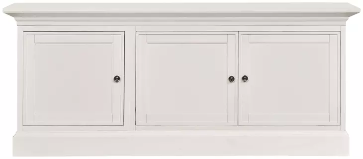 Structures White 81" Entertainment Console with 3 Doors