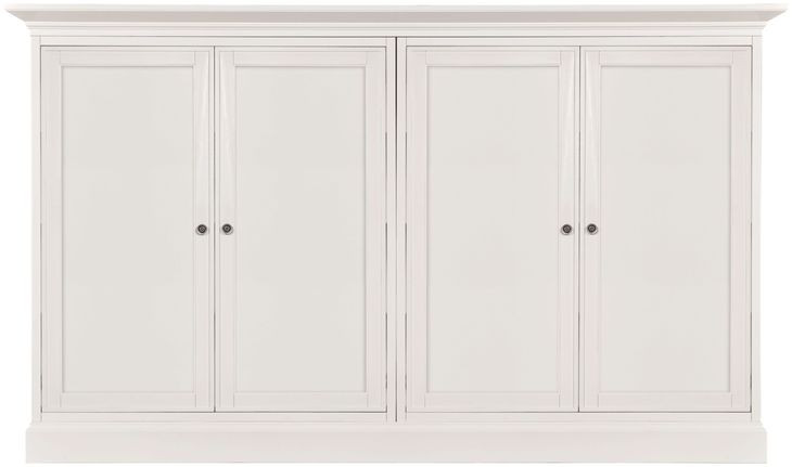 Structures Quad White 106" Display Cabinet with 4 Doors