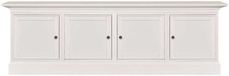 Structures Quad White 106" Entertainment Console with 4 Doors