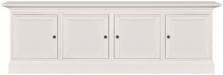 Structures Quad White 106" Entertainment Console with 4 Doors