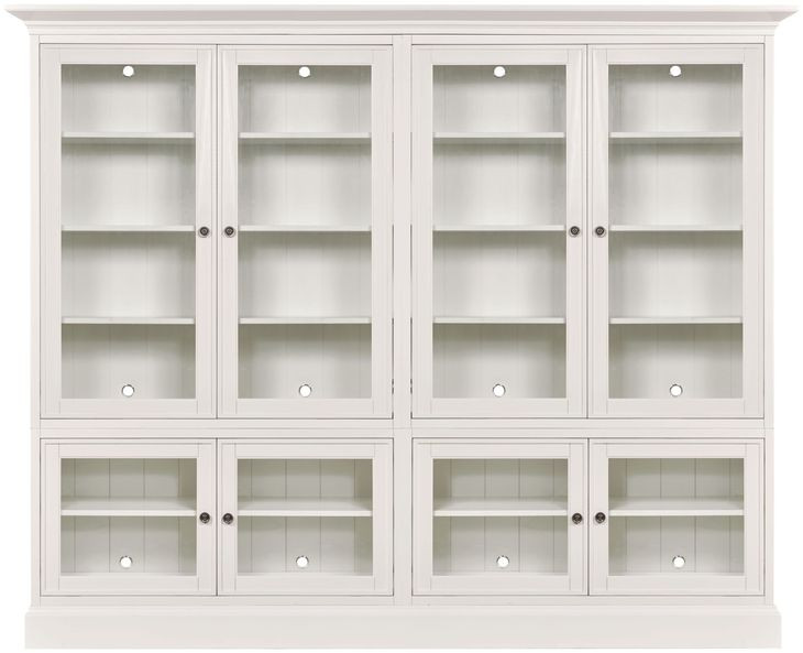 Structures Quad White 8 Door Display Cabinet
