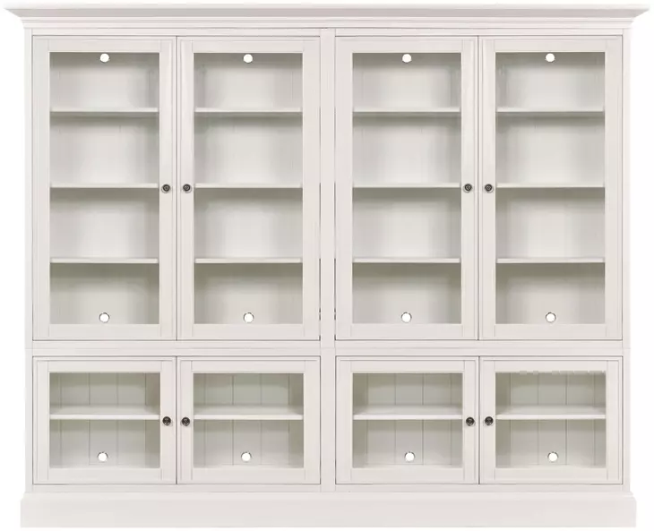 Structures Quad White 8 Door Display Cabinet