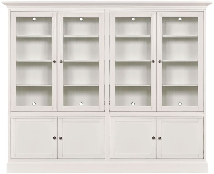 Structures Quad White 8 Door Display Cabinet