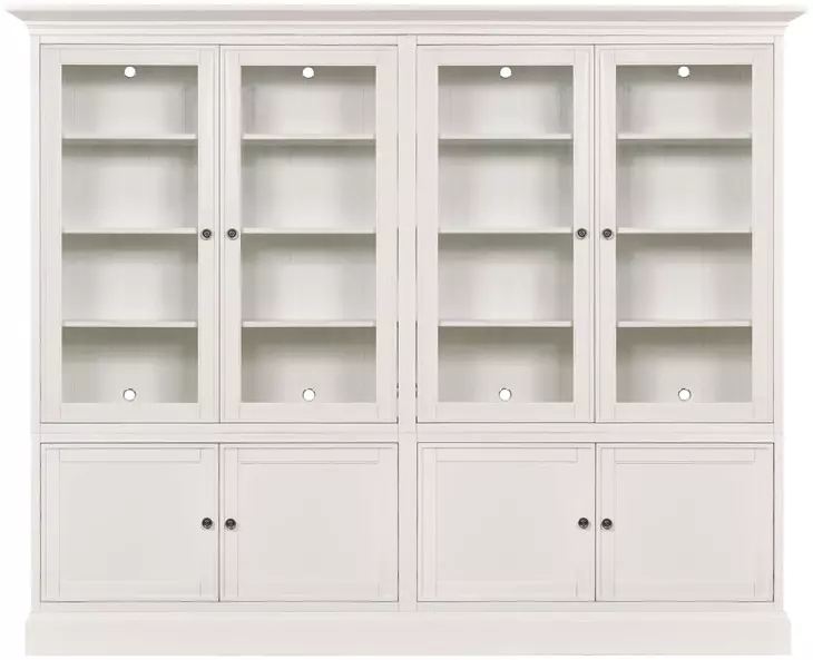 Structures Quad White 8 Door Display Cabinet