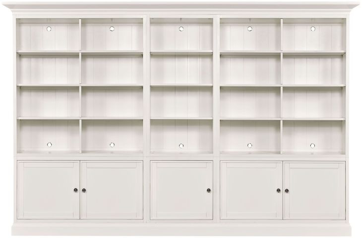 Structures Quintuple White 30 Shelves Display Bookcase