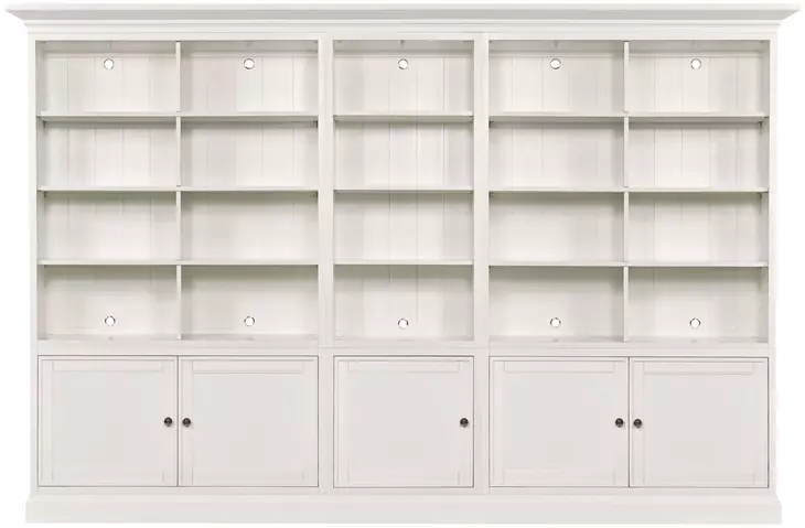 Structures Quintuple White 30 Shelves Display Bookcase