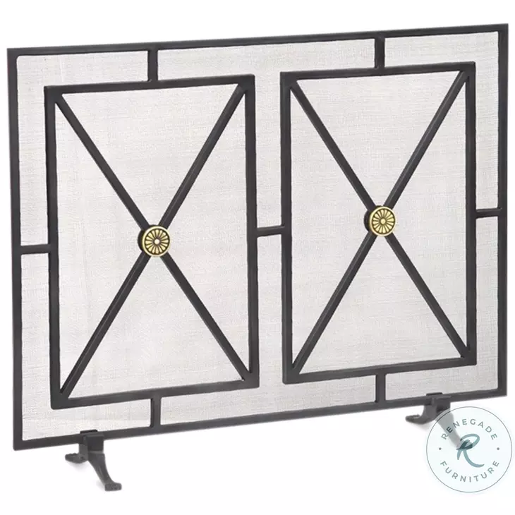26796 Gray Paneled Firescreen