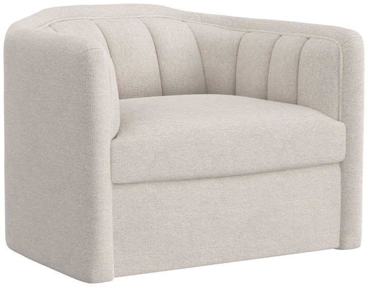 Selby Dove Cream Upholstered Swivel Arm Chair