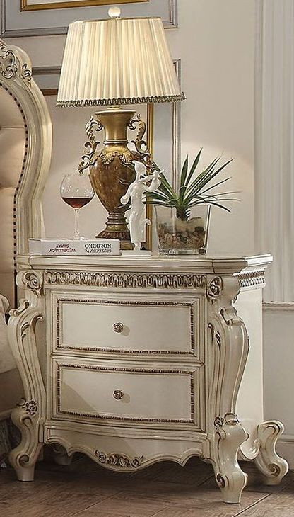 Picardy Antique Pearl Nightstand