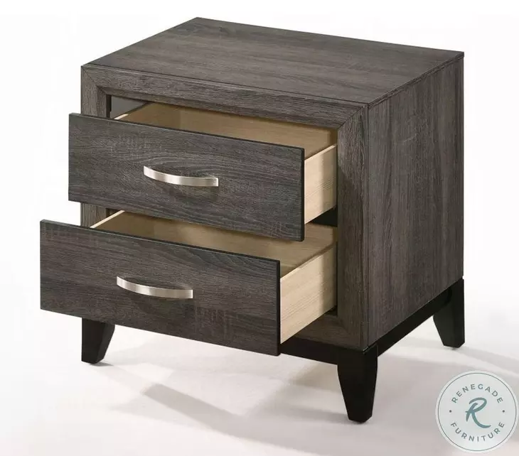 Valdemar Weathered Gray Panel Bedroom Set