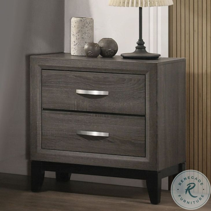 Valdemar Weathered Gray Nightstand