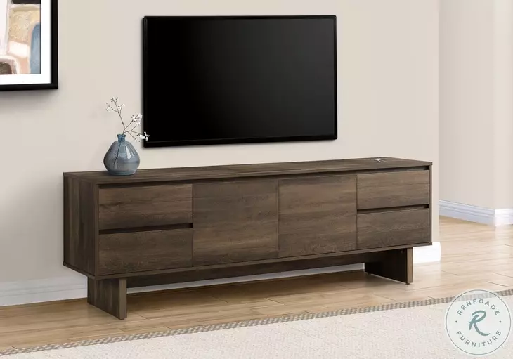 2718 Brown Laminate 72" TV Stand