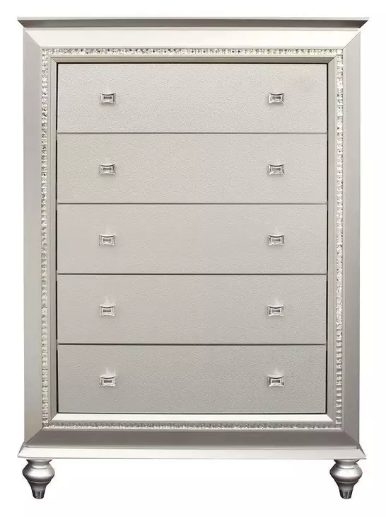 Kaitlyn Champagne 5 Drawer Chest