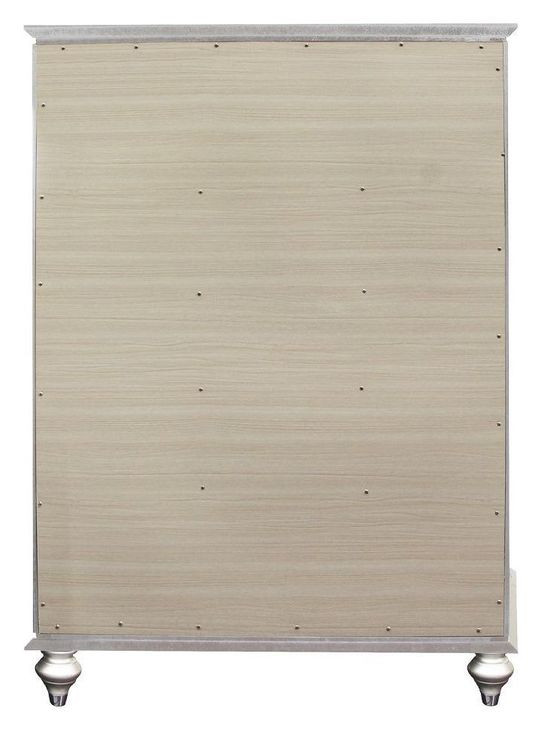 Kaitlyn Gray and Champagne Upholstered Storage Panel Bedroom Set with LED