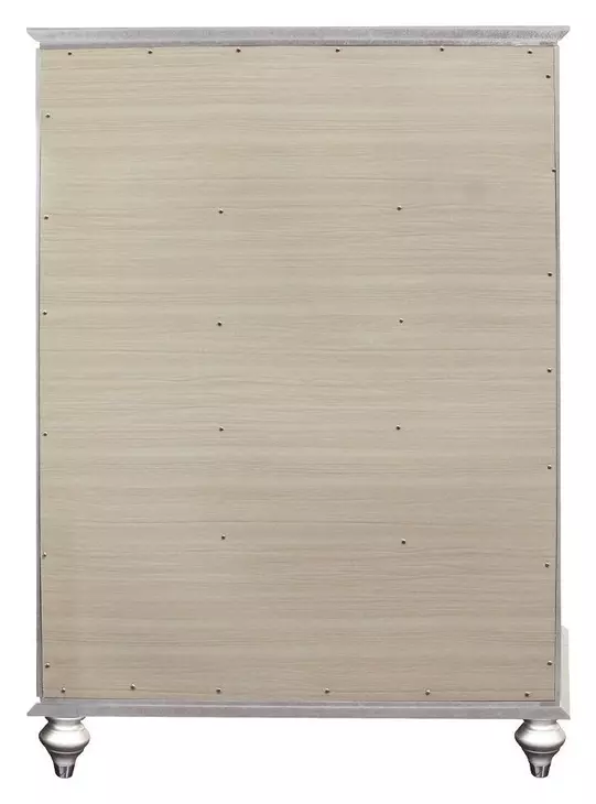 Kaitlyn Gray and Champagne Upholstered Storage Panel Bedroom Set with LED