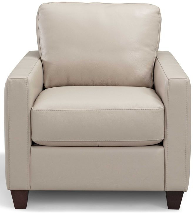 Verona Savino Taupe Leather Chair