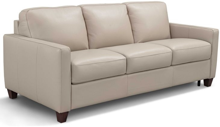 Millbrook Savino Taupe Leather Sofa