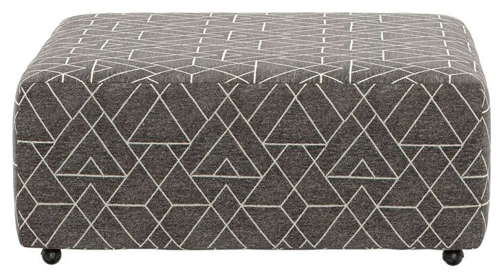 Rendezvous Umber Castered Cocktail Square Ottoman