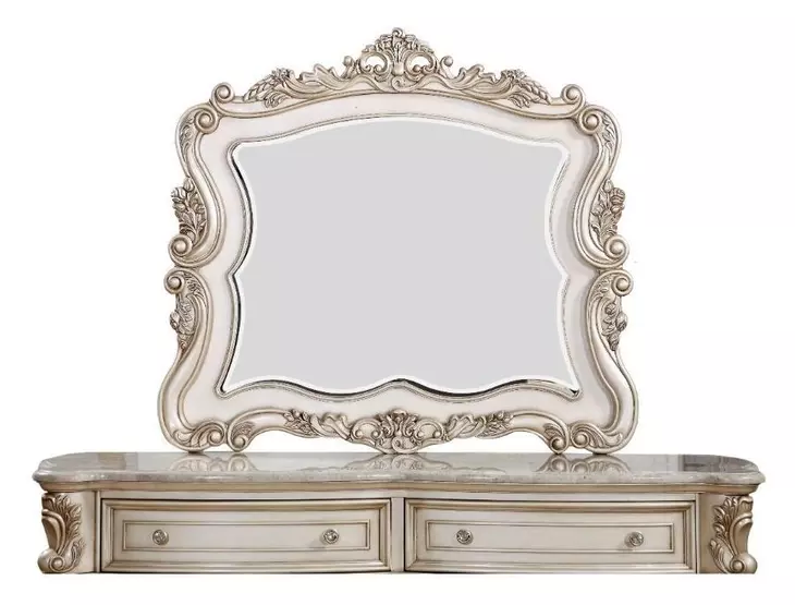 Gorsedd Beige Arched Dresser Mirror